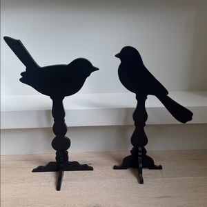 Urban Barn Set of two Wooden Black Bird silhouettes